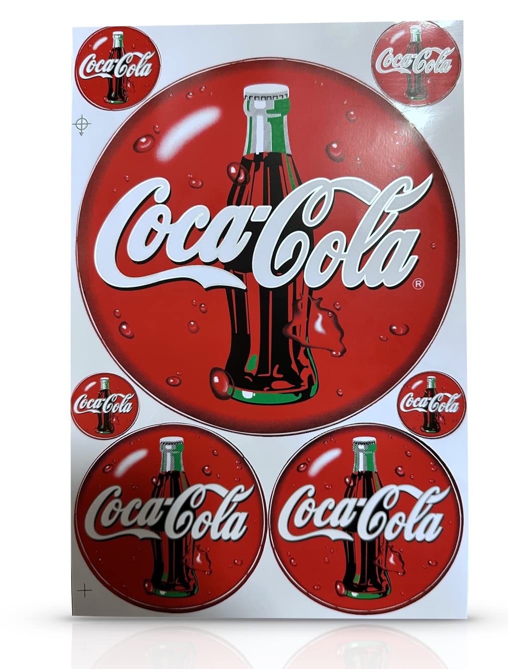 Amazon.co.jp: コカ・コーラ ステッカー 防水/耐水 赤 26.5cm×17.5cm